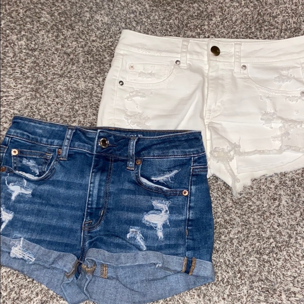 Two American Eagle Jean shorts